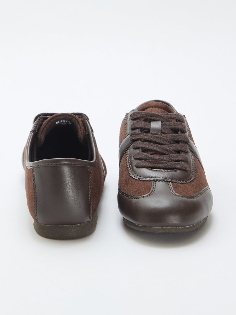 Lage sneakers Bruin - Kiabi