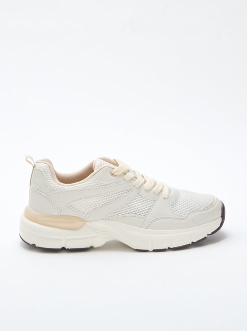 Lage sneakers in hardloopstijl - Kiabi