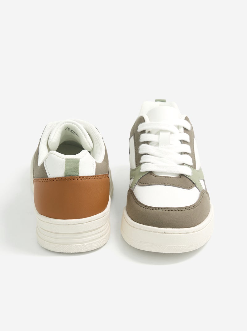Lage sneakers Kaki - Kiabi