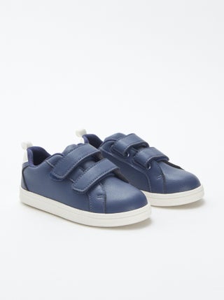 Lage sneakers met 2 klittenbanden
