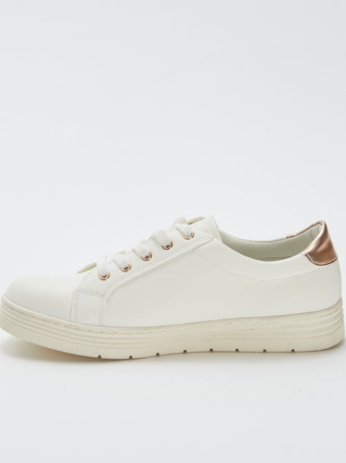 Lage sneakers met bloemen- en vlinderprint - Kiabi