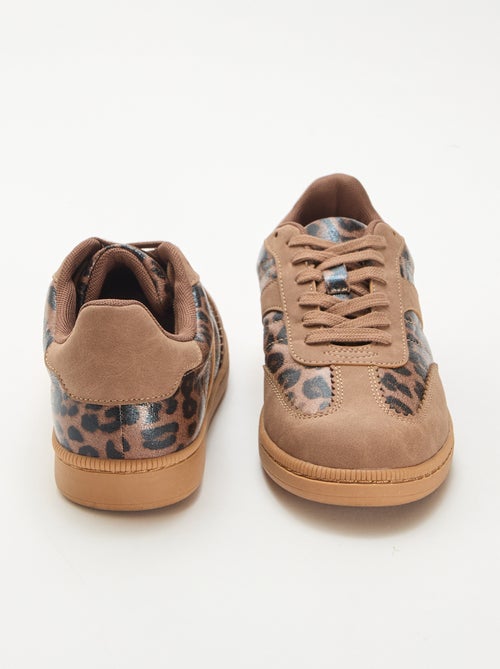 Lage sneakers met contrasterende vlakken - Kiabi