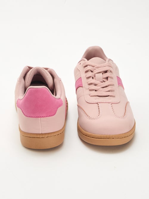 Lage sneakers met contrasterende vlakken - Kiabi