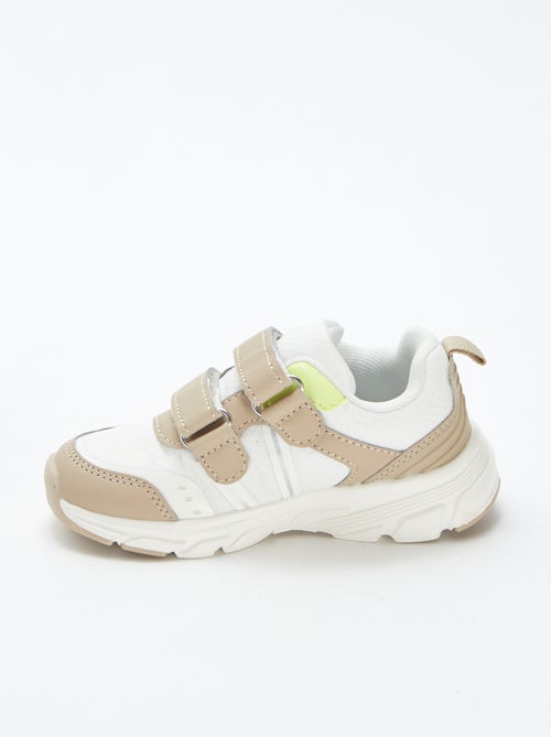 Lage sneakers met fluorescerende details - Kiabi