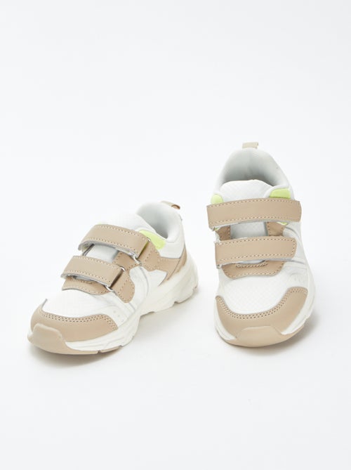 Lage sneakers met fluorescerende details - Kiabi