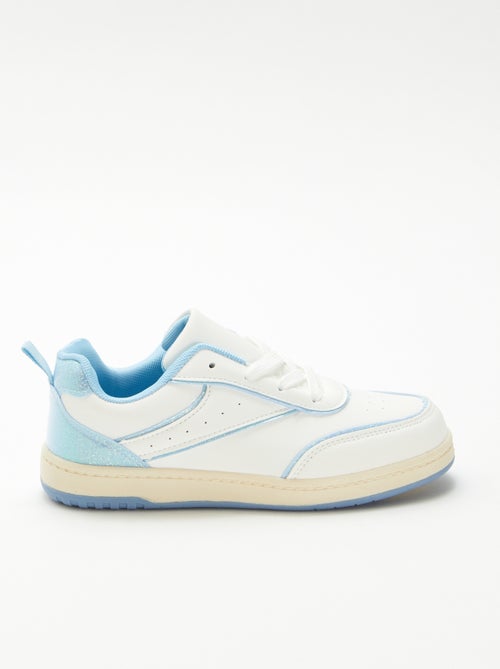 Lage sneakers met glitterdetails - Kiabi