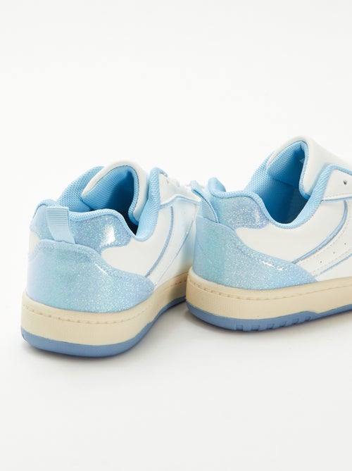 Lage sneakers met glitterdetails - Kiabi