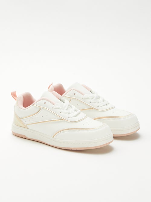 Lage sneakers met glitterdetails - Kiabi