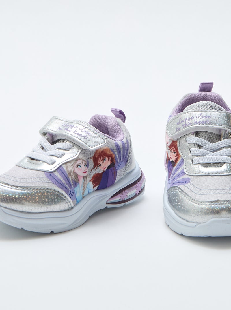 Lage sneakers met glitters 'Frozen' Biege - Kiabi