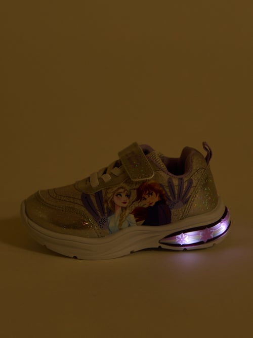 Lage sneakers met glitters 'Frozen' - Kiabi
