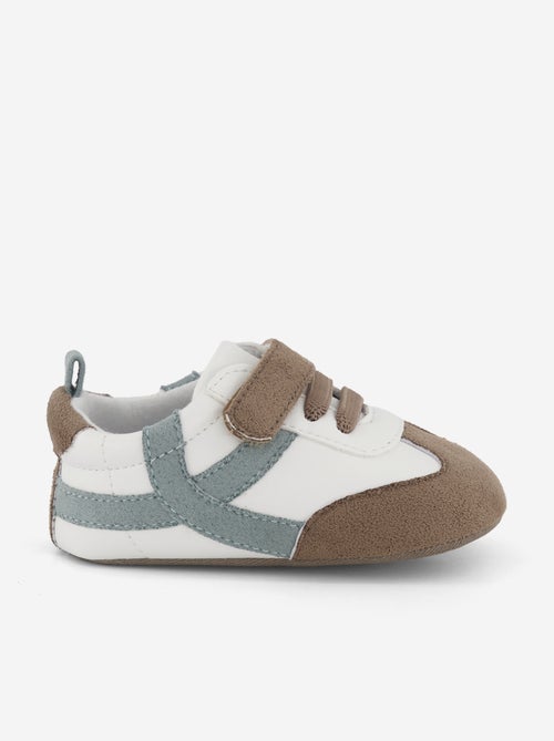 Lage sneakers met klittenband- en vetersluiting - Kiabi