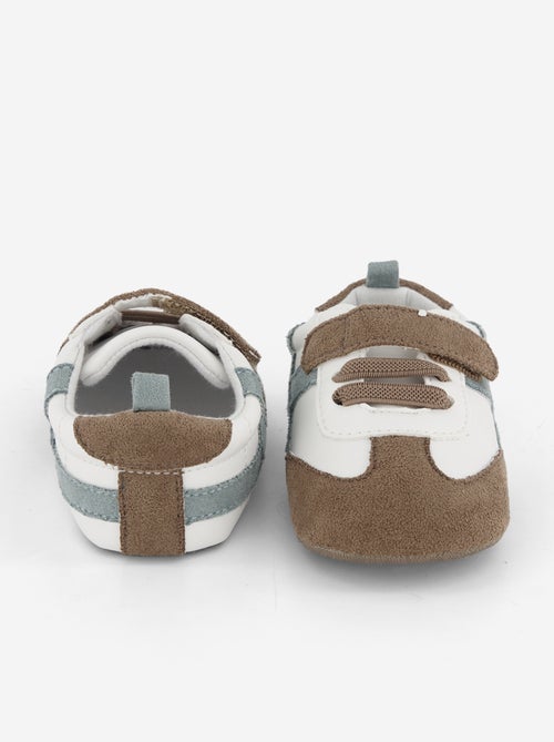Lage sneakers met klittenband- en vetersluiting - Kiabi