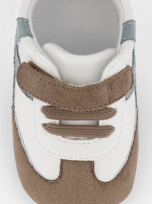 Lage sneakers met klittenband- en vetersluiting - Kiabi