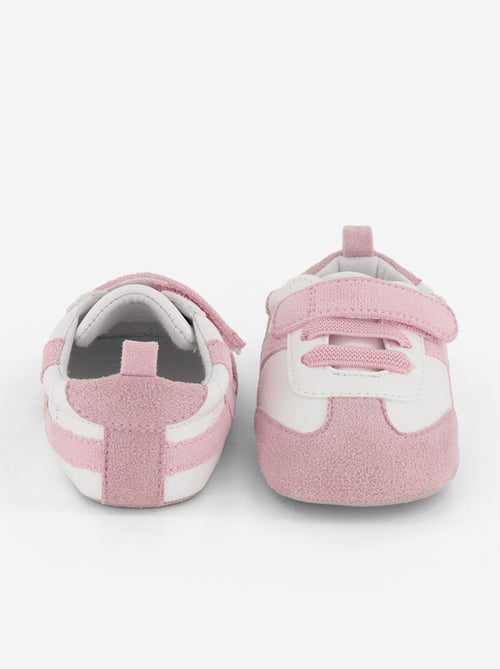 Lage sneakers met klittenband- en vetersluiting - Kiabi