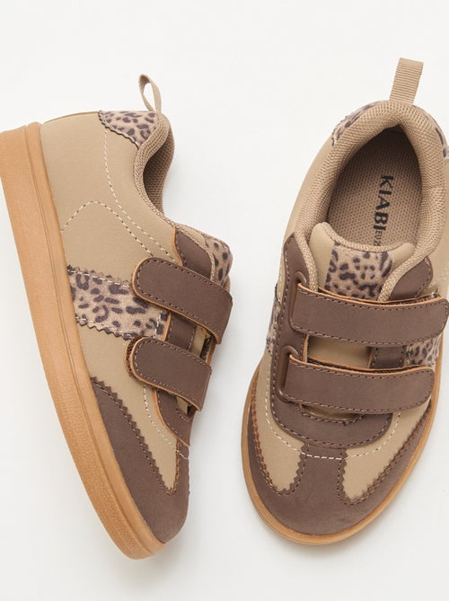 Lage sneakers met klittenband - Kiabi