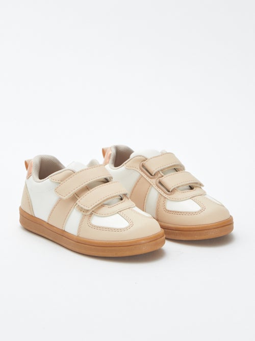 Lage sneakers met klittenbanden - Kiabi