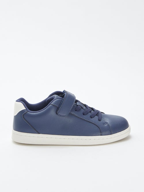 Lage sneakers met klittenbanden en veters - Kiabi