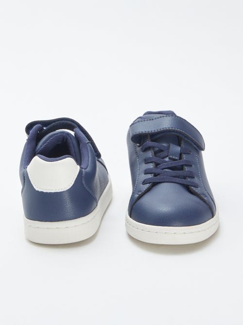 Lage sneakers met klittenbanden en veters - Kiabi
