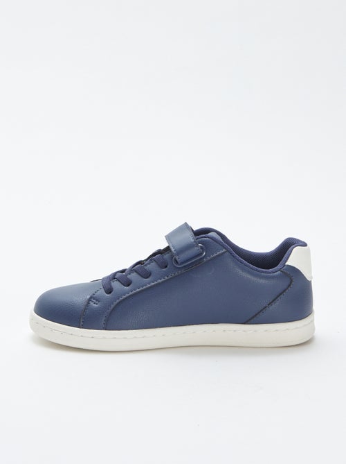 Lage sneakers met klittenbanden en veters - Kiabi