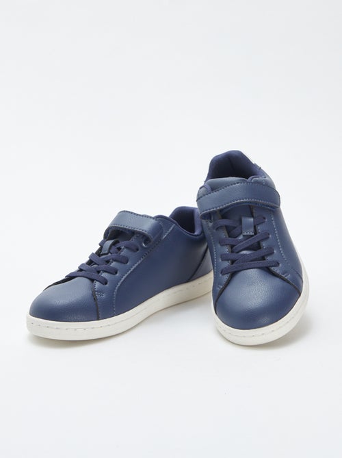 Lage sneakers met klittenbanden en veters - Kiabi