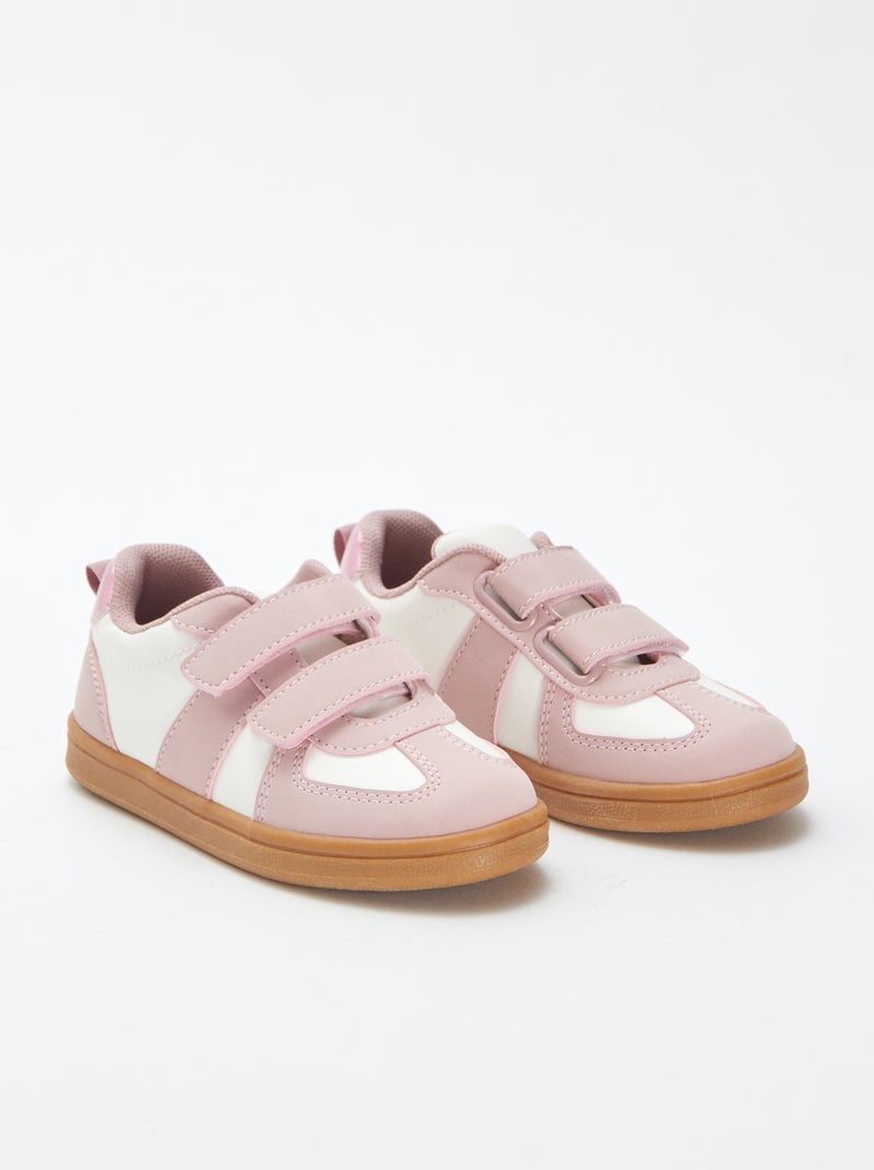 Lage sneakers met klittenbanden ROSE - Kiabi