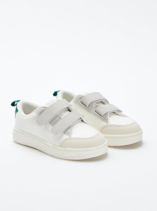 Lage sneakers met klittenbanden