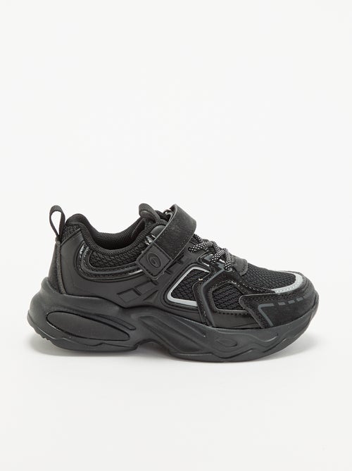 Lage sneakers met klittenbandsluiting + elastische veters - Kiabi Lage sneakers met klittenbandsluiting + elastische veters - Kiabi