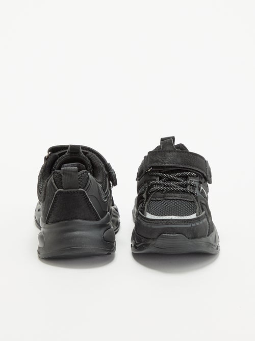Lage sneakers met klittenbandsluiting + elastische veters - Kiabi Lage sneakers met klittenbandsluiting + elastische veters - Kiabi