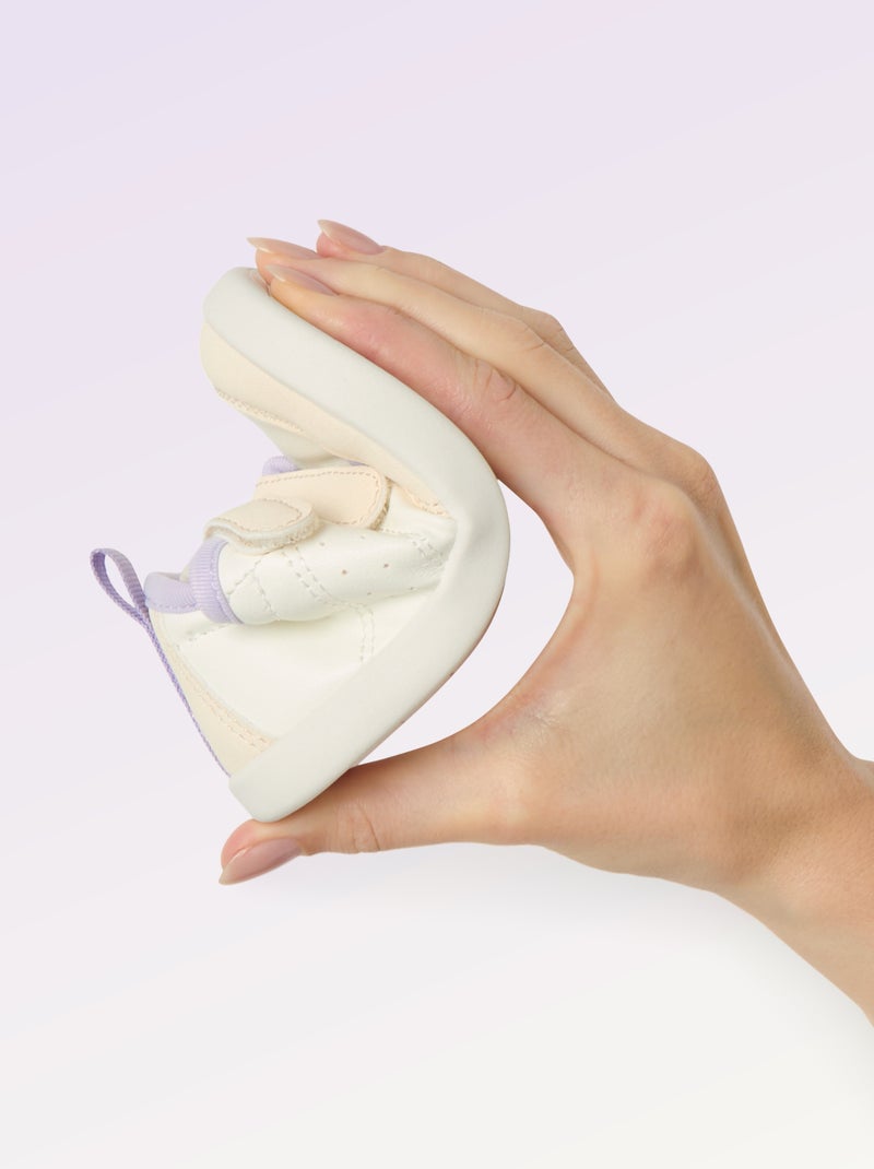 Lage sneakers met klittenbandsluiting Wit - Kiabi