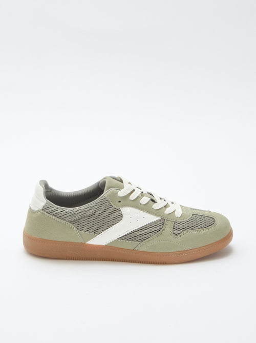 Lage sneakers met textiele details - Kiabi