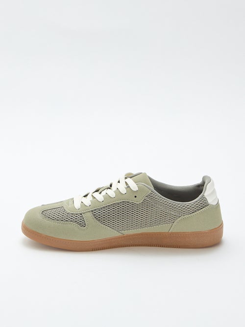 Lage sneakers met textiele details - Kiabi