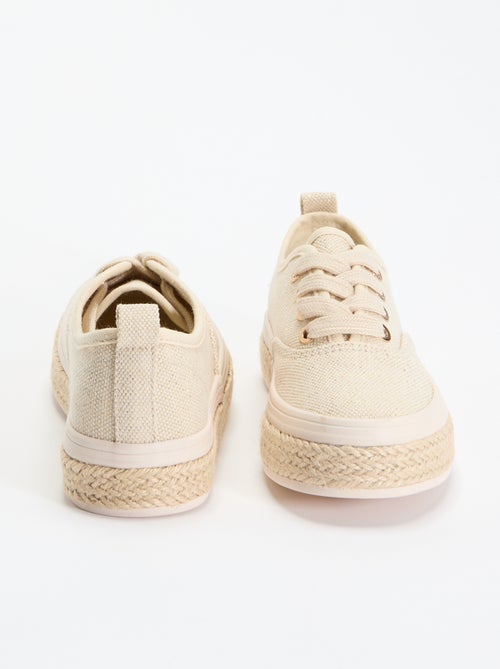 Lage sneakers met touwzool - Kiabi