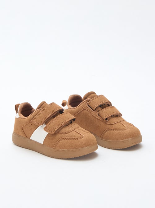 Lage sneakers met twee klittenbanden - Kiabi