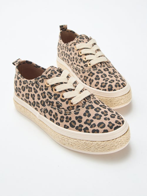 Lage sneakers met zool van touw - Kiabi