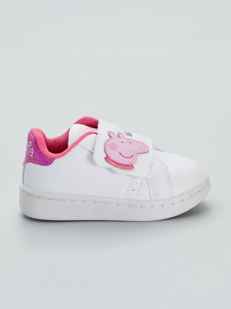Lage sneakers 'Peppa Pig' roze - Kiabi