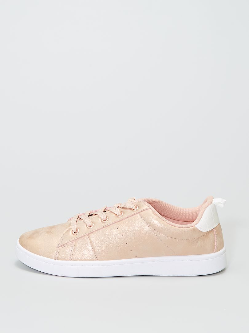 Lage sneakers roze - Kiabi