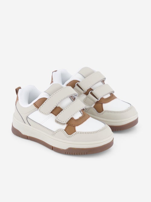 Lage sneakers van imitatieleer - Kiabi