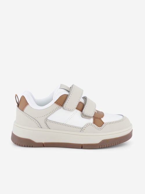 Lage sneakers van imitatieleer - Kiabi