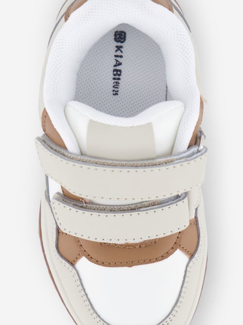 Lage sneakers van imitatieleer - Kiabi Lage sneakers van imitatieleer - Kiabi