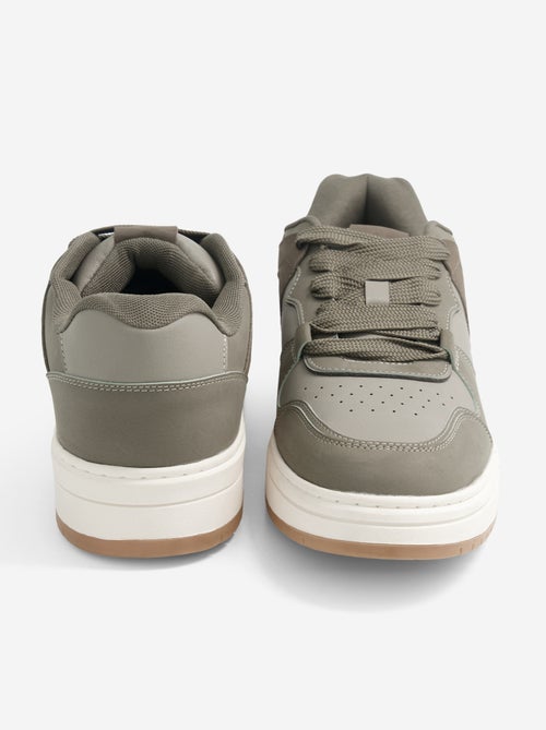 Lage sneakers van imitatieleer - Kiabi