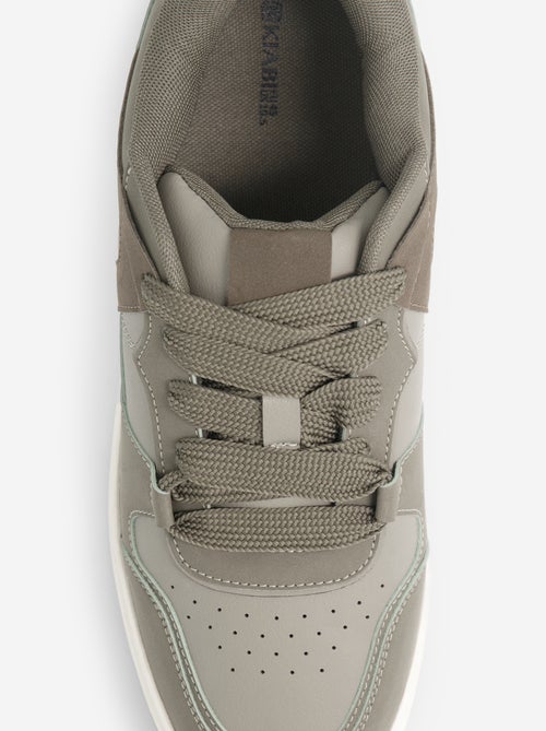 Lage sneakers van imitatieleer - Kiabi