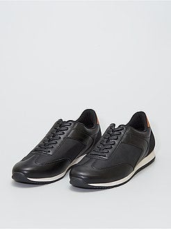 Lage sneakers van imitatieleer - Kiabi