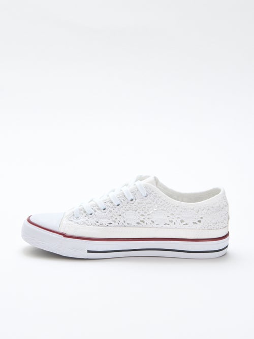 Lage sneakers van macramé - Kiabi