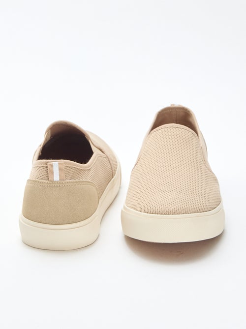 Lage sneakers van mesh | Slip-onmodel - Kiabi