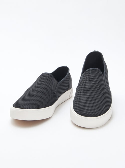 Lage sneakers van mesh | Slip-onmodel - Kiabi