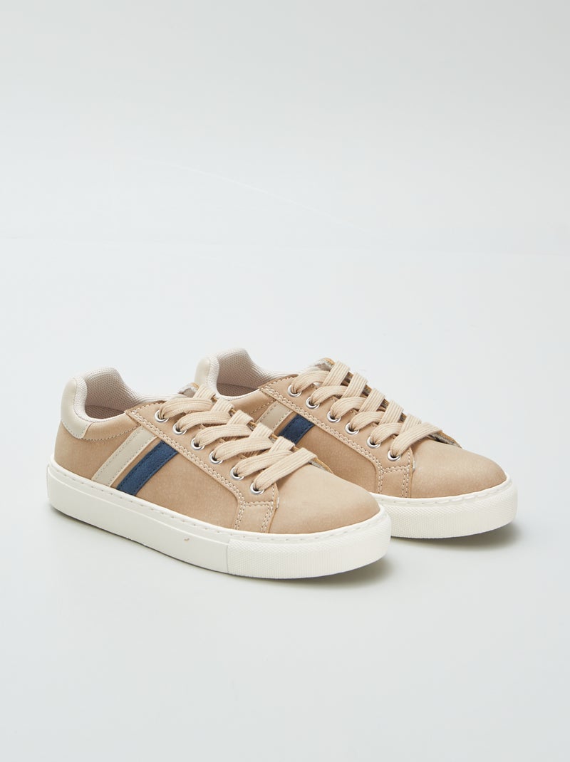 Lage sneakers van suèdine BRUIN - Kiabi