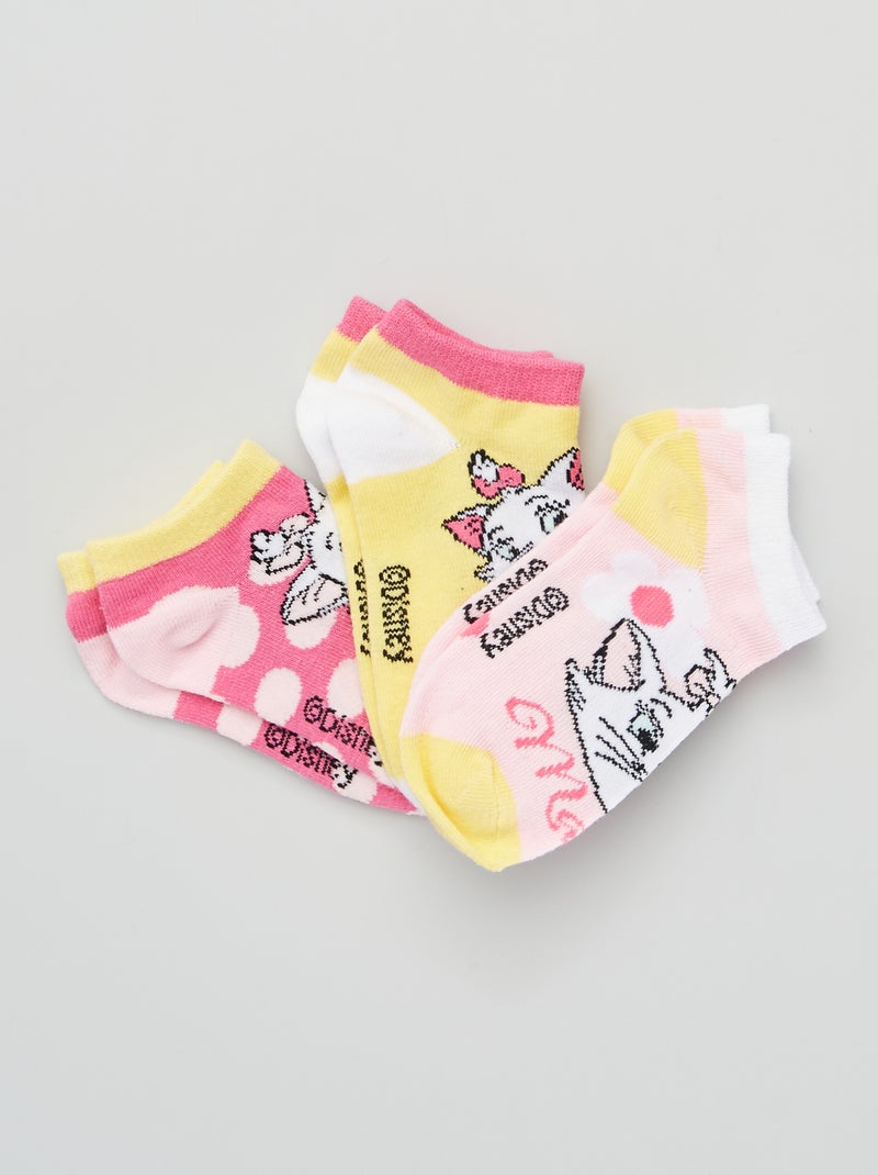 Lage sokken 'Marie' - Set van 3 GEEL - Kiabi