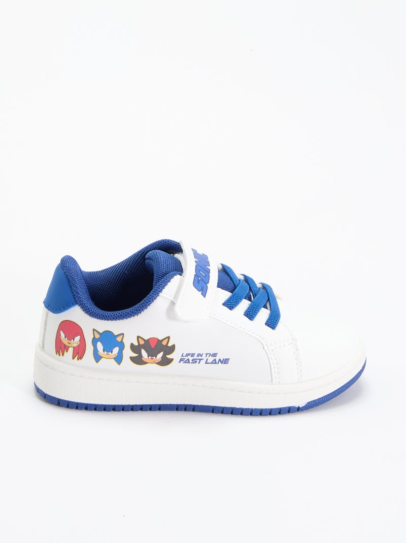 Lage 'Sonic' sneakers met klittenband Wit - Kiabi