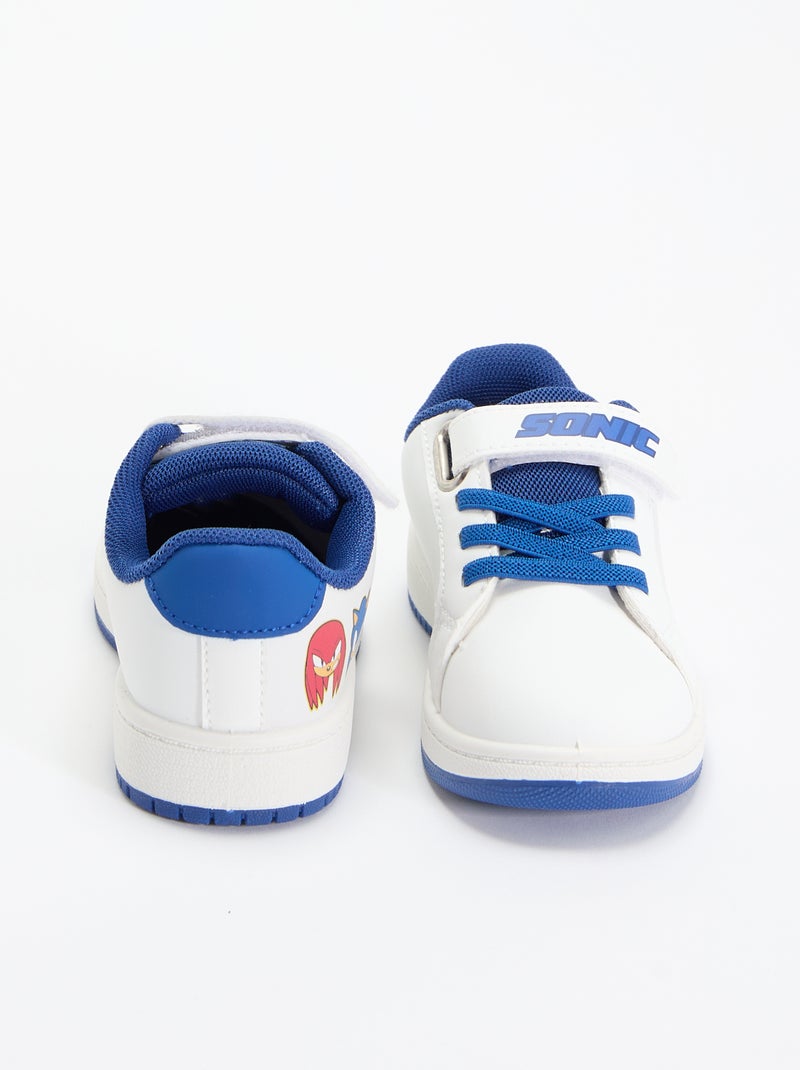Lage 'Sonic' sneakers met klittenband Wit - Kiabi
