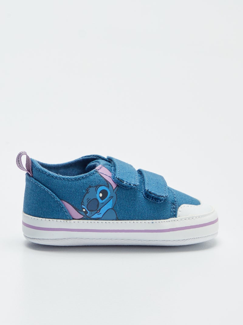 Lage stoffen 'Disney'-sneakers met klittenbanden | 'Stitch' BLAUW - Kiabi